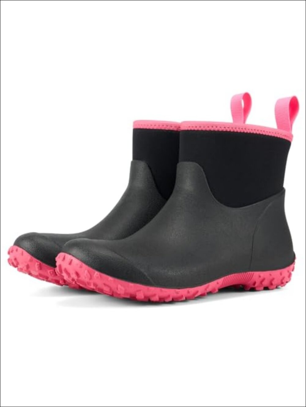 HISEA Waterproof Rubber Rain Boots Ankle Garden Shoes